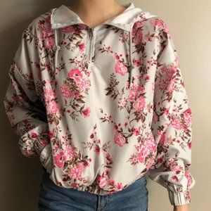 Forever 21 Floral Windbreaker